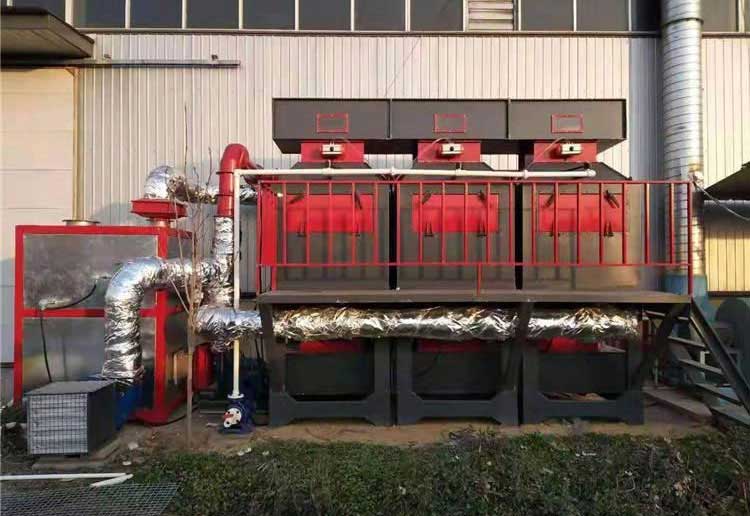 活性炭吸附脱附催化燃烧系统工作原理