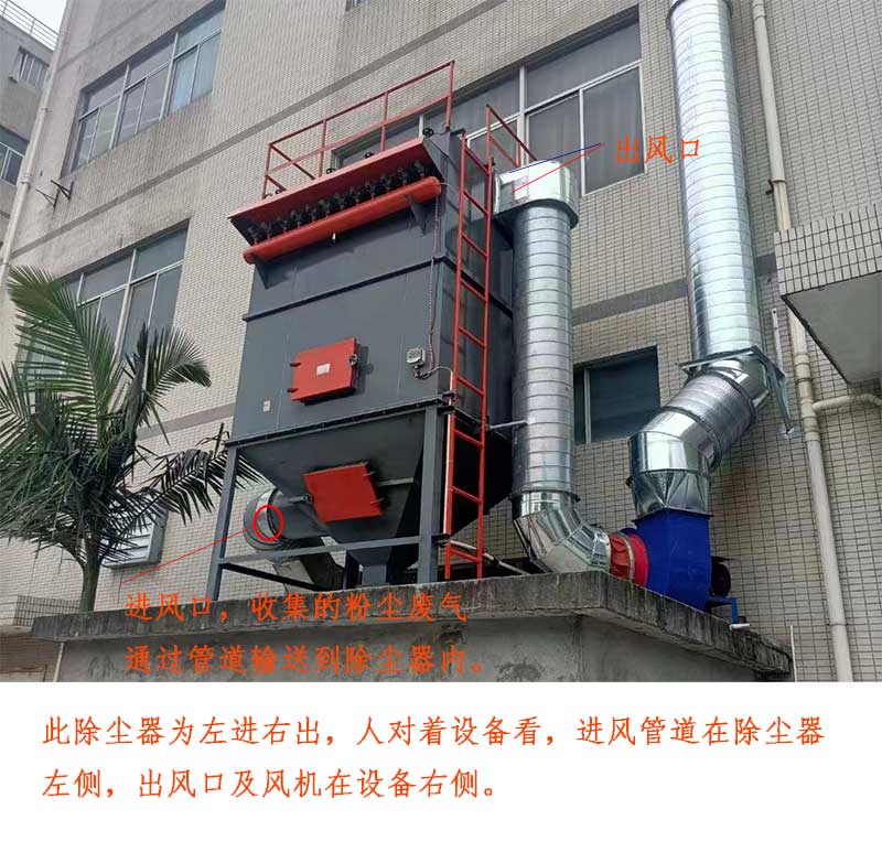 布袋除尘器进风口和出风口的方向如何确定？
